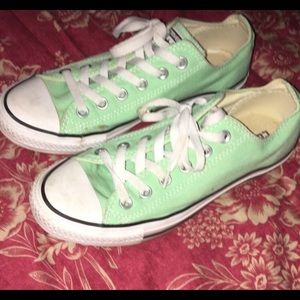 Mint green converse